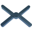 Foldable Mushroom Heat Guard unfolded